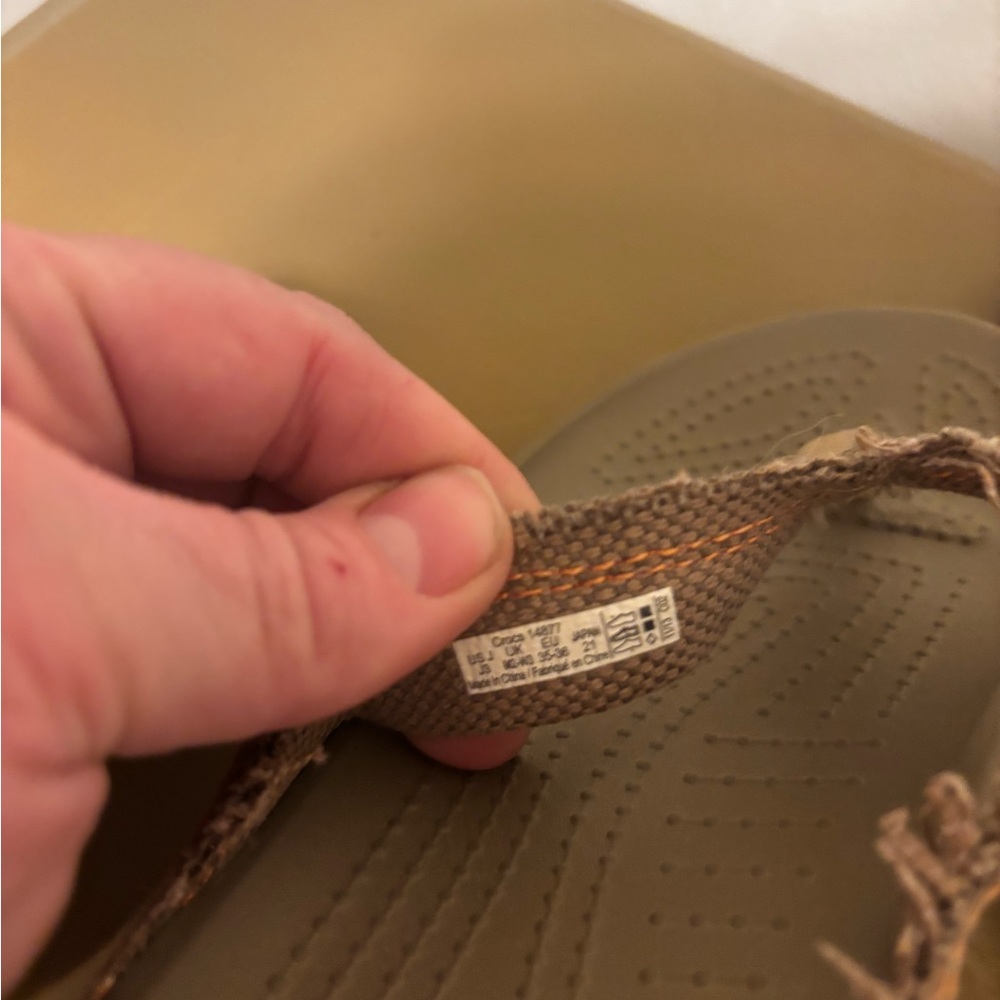 CROCS J3 Kids Sandals in Tan and Orange - Picture 5 of 7
